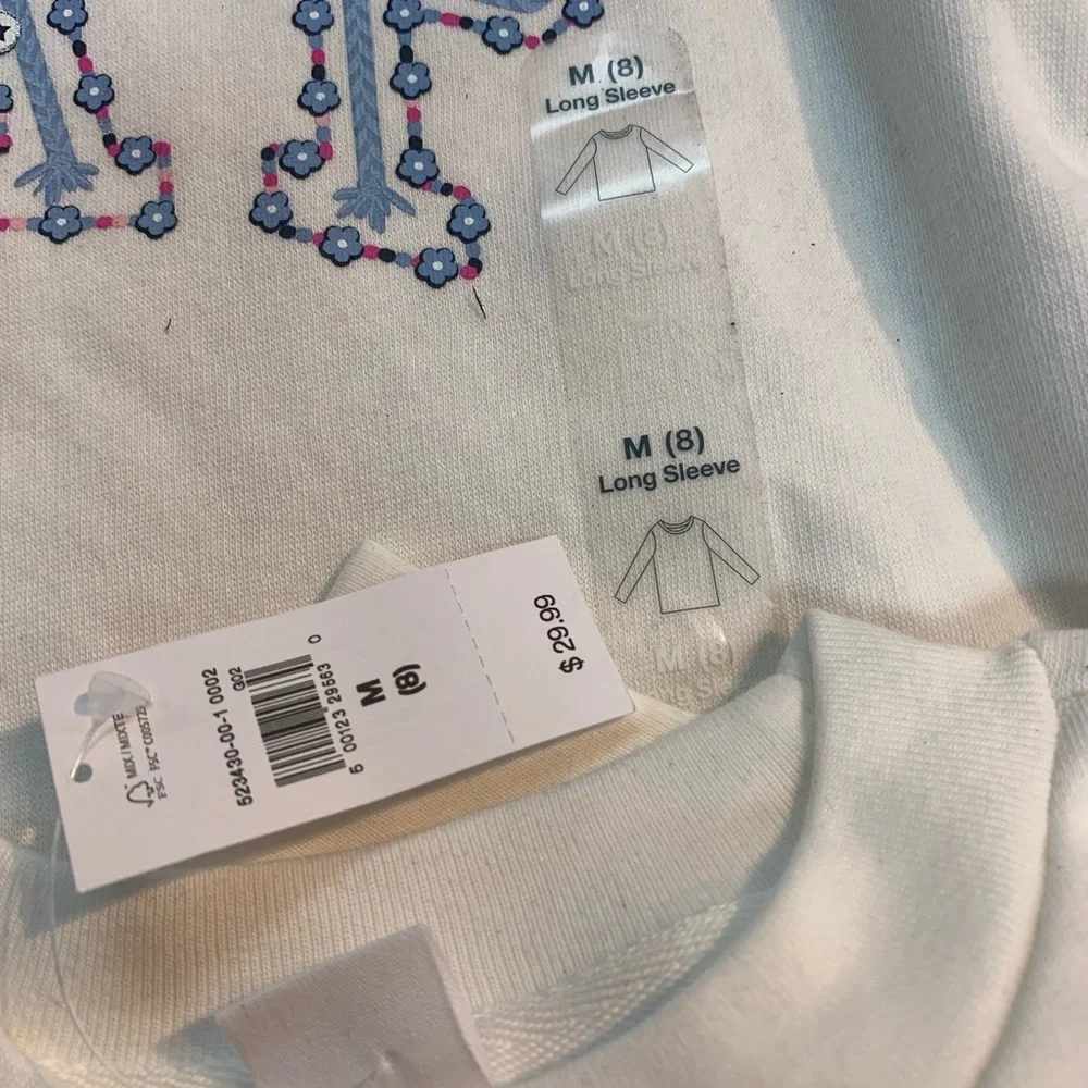 GAP Kids White Long Sleeve Top